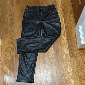 Women's Black faux Leather pants